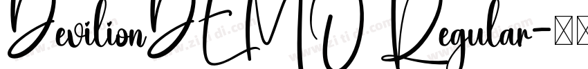 DevilionDEMO Regular字体转换